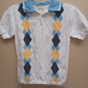 Boys argyle sweater - m 7/8